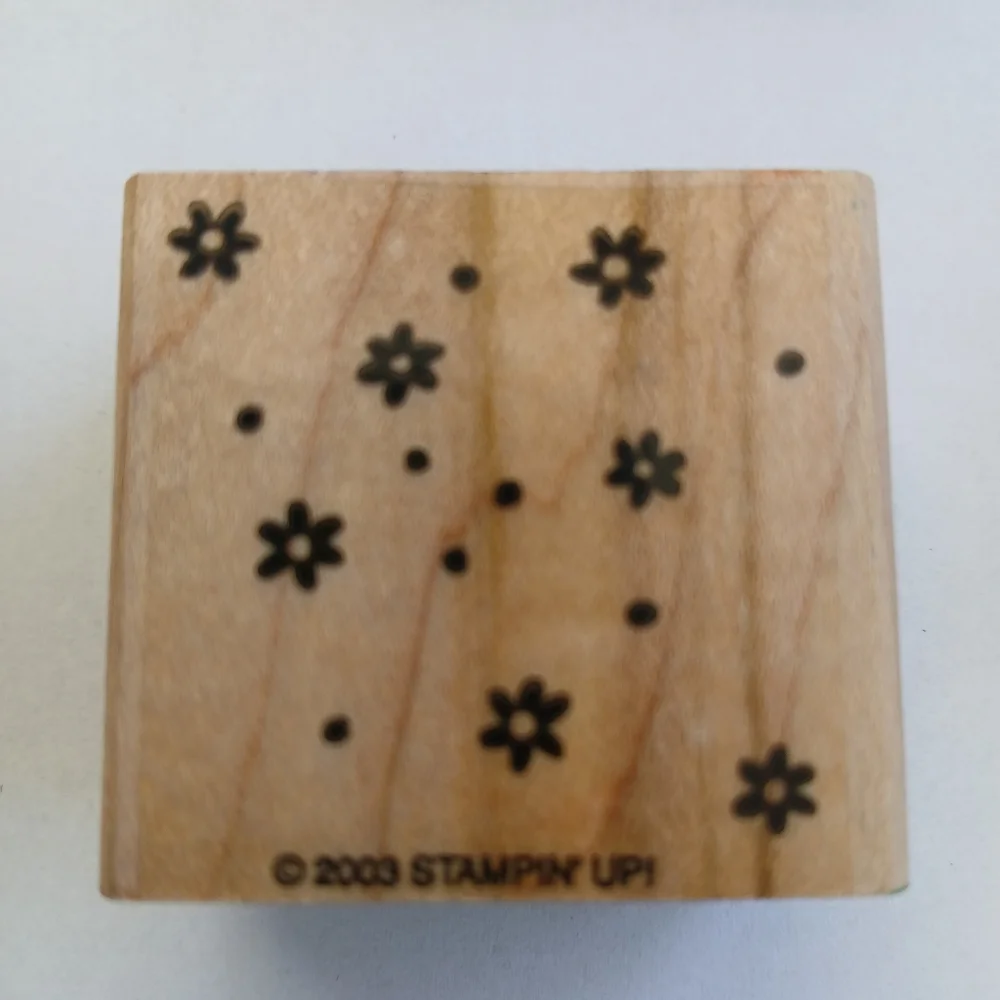 Stampin' Up! 2007 Fresh Fillers Wooden Rubber Craft Stamp Set 4